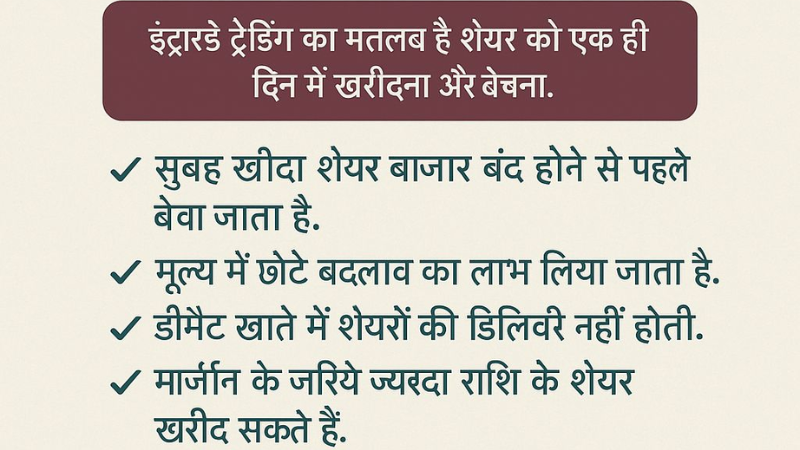 इन्ट्राडे ट्रेडिंग